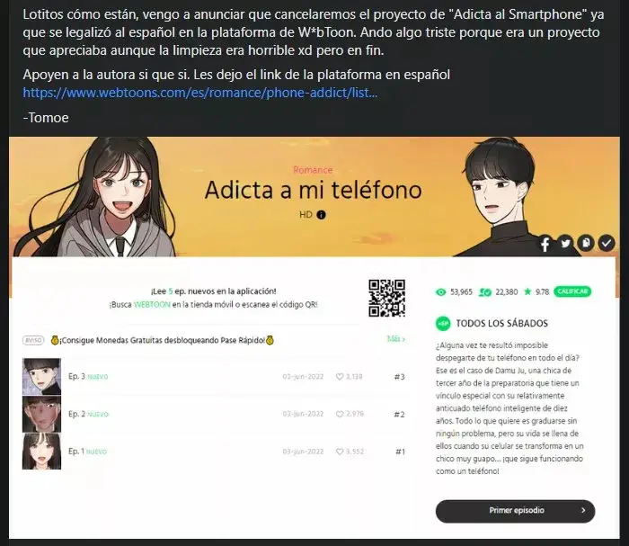 ADICTA AL SMARTPHONE capítulo 16.5, página 3