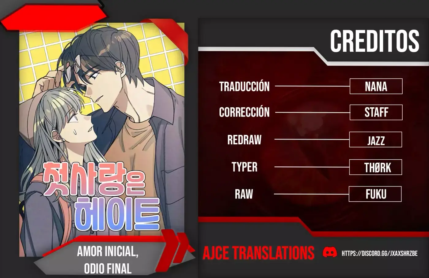 Amor inicial, Odio final capítulo 49, página 1