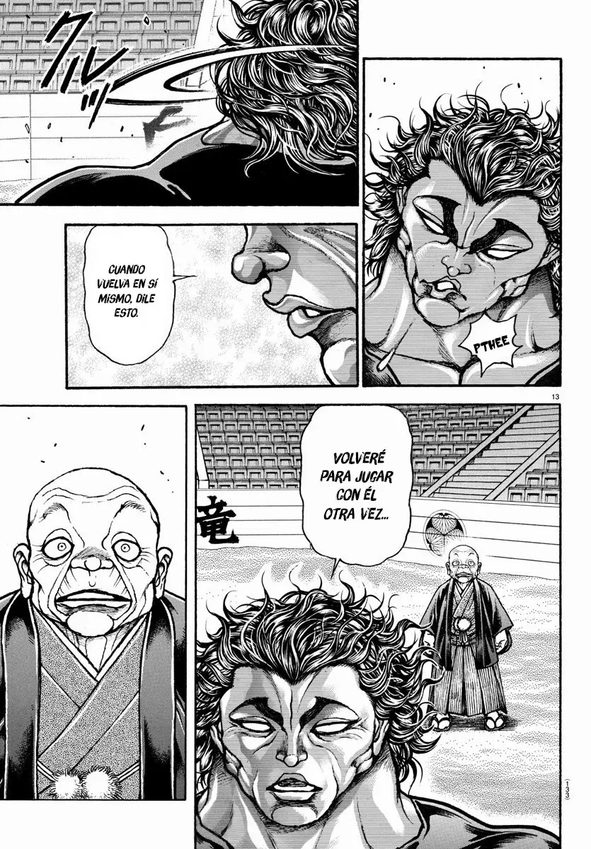 Baki Dou capítulo 103, página 13