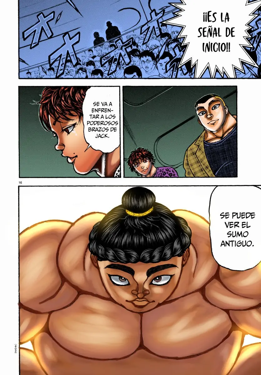 Baki Dou capítulo 114, página 16