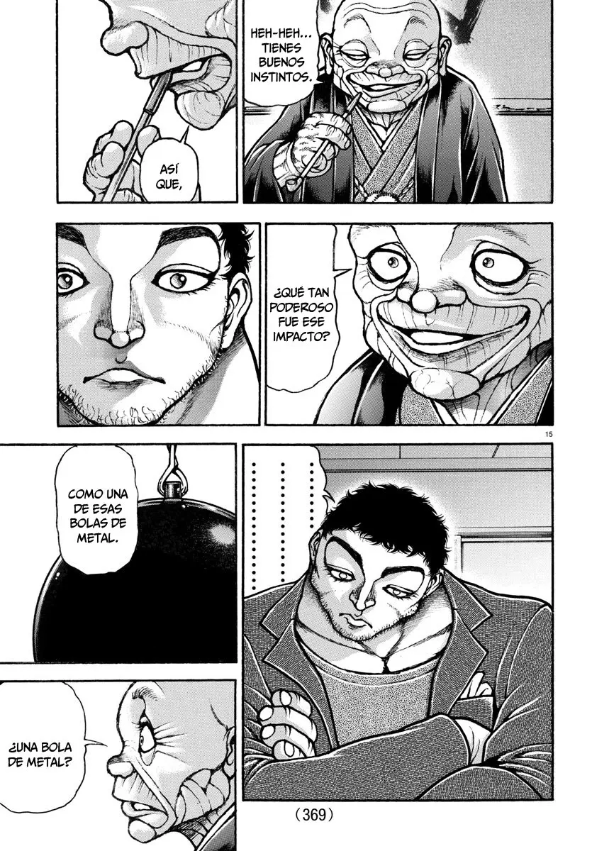 Baki Dou capítulo 124, página 15