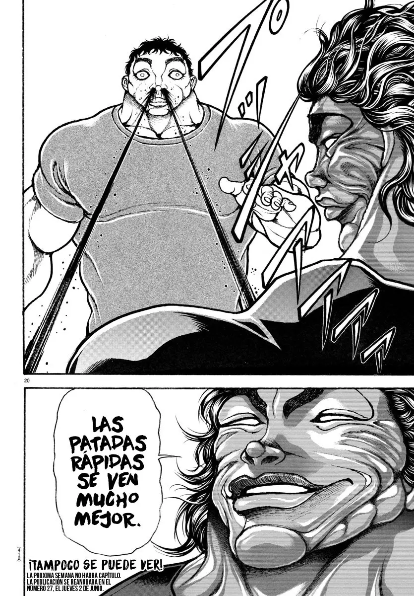 Baki Dou capítulo 125, página 20