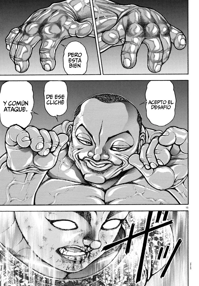 Baki Dou capítulo 143, página 15