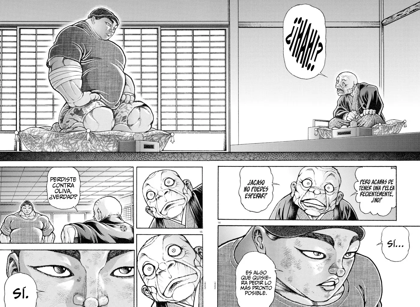 Baki Dou capítulo 144, página 15
