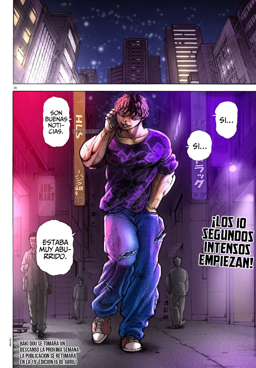 Baki Dou capítulo 144, página 20