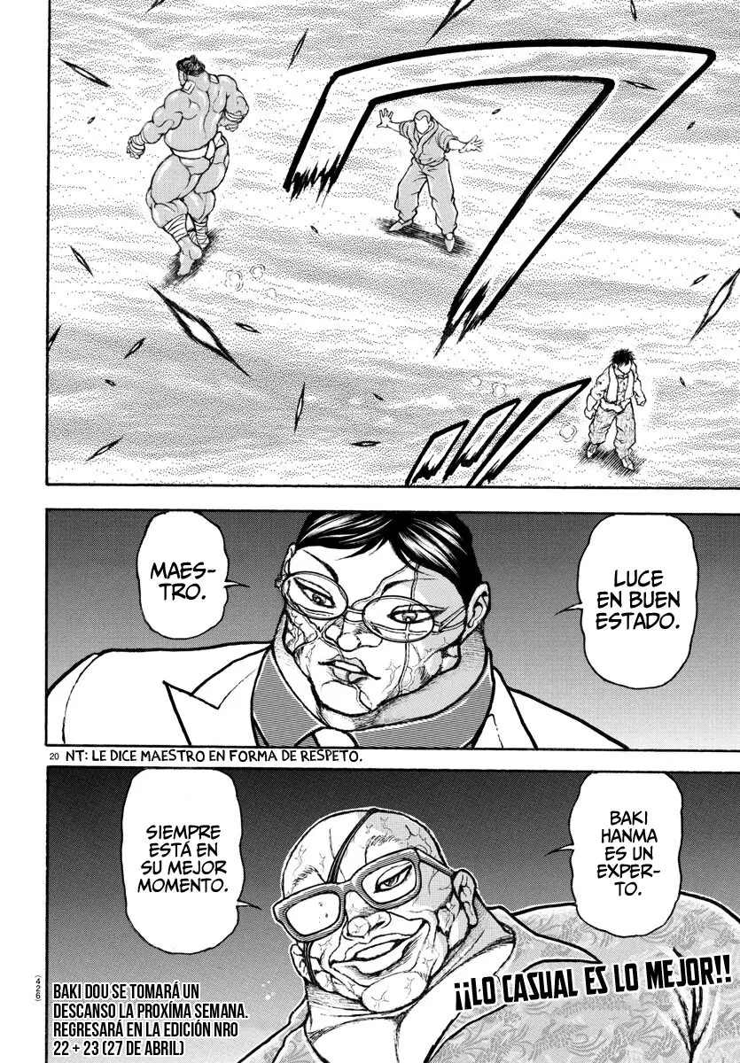 Baki Dou capítulo 146, página 21