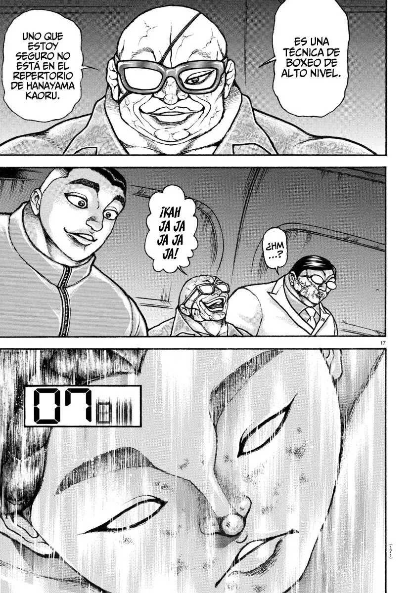 Baki Dou capítulo 147, página 17