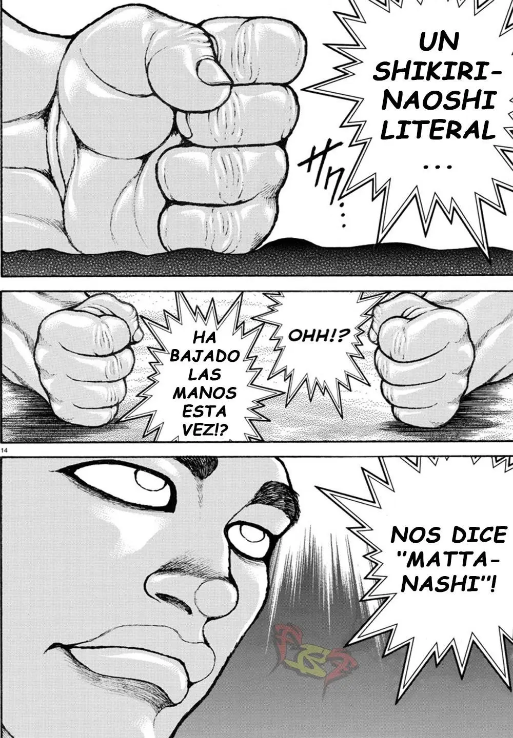 Baki Dou capítulo 52, página 14