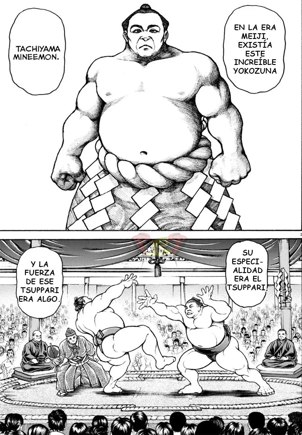 Baki Dou capítulo 57, página 3