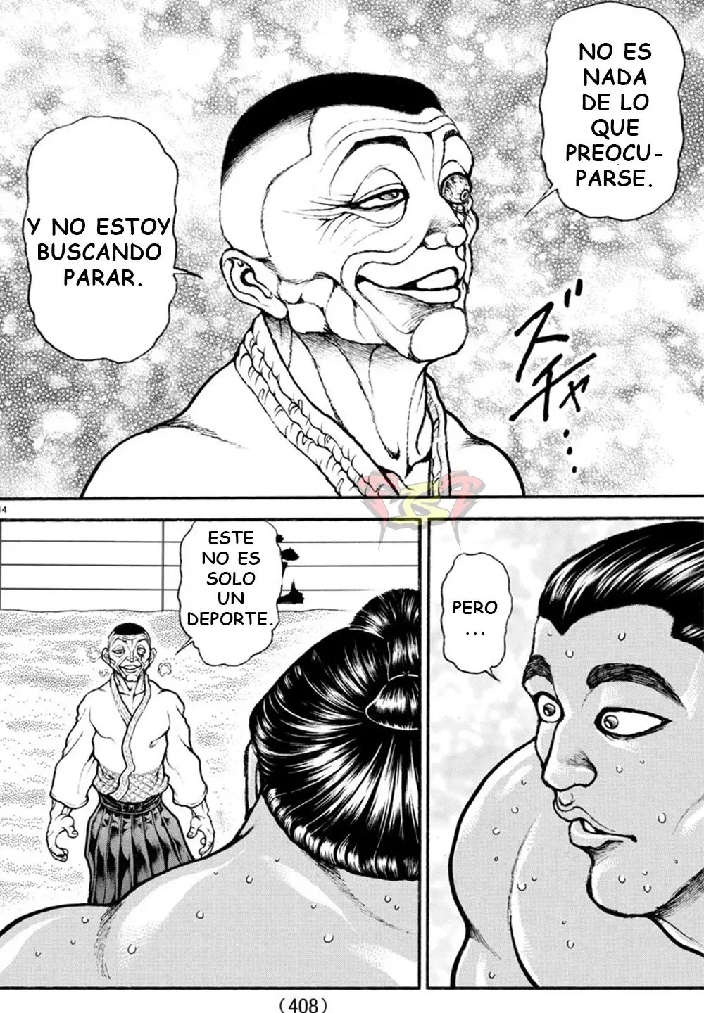 Baki Dou capítulo 57, página 14