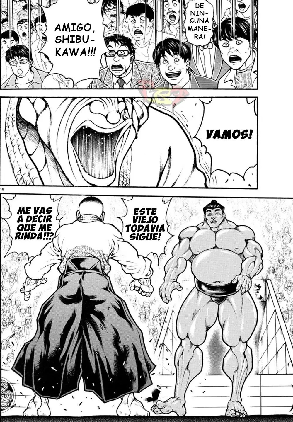 Baki Dou capítulo 57, página 18