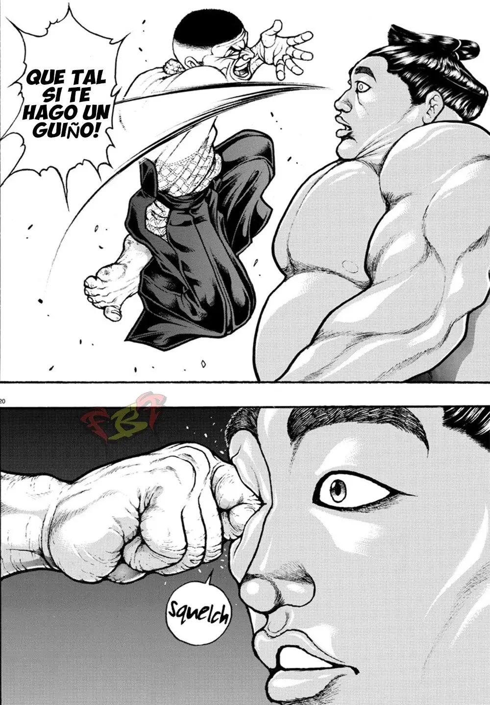 Baki Dou capítulo 57, página 20