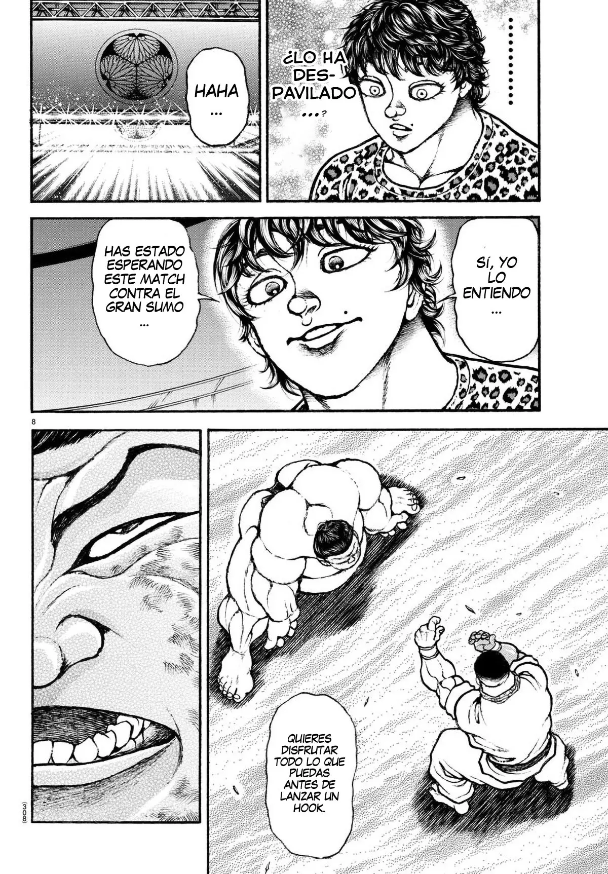 Baki Dou capítulo 78, página 8