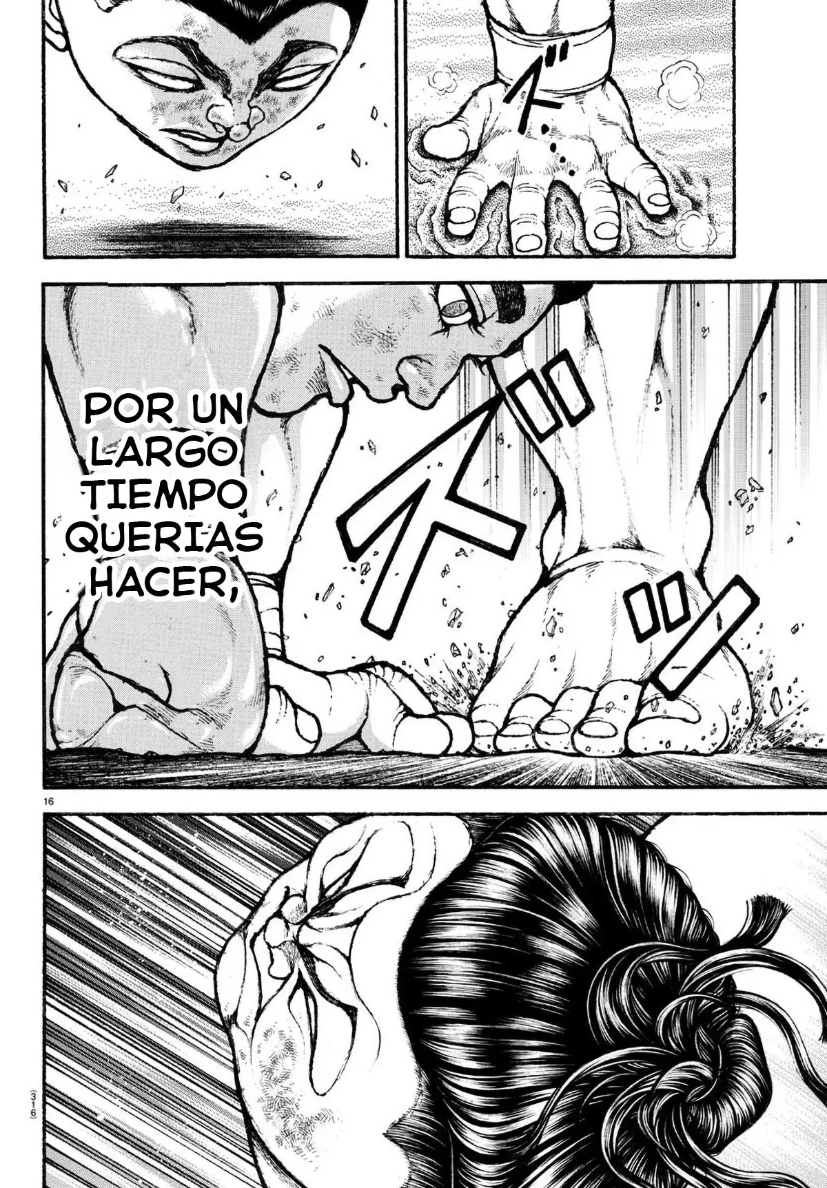 Baki Dou capítulo 78, página 16