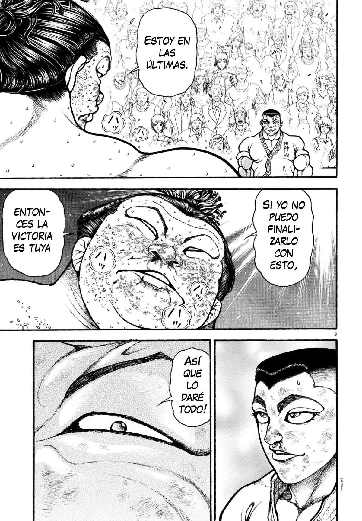 Baki Dou capítulo 80, página 9