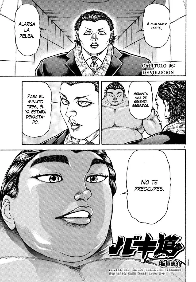 Baki Dou capítulo 96, página 1