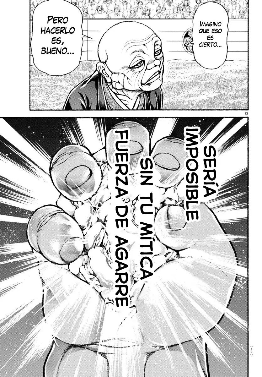 Baki Dou capítulo 98, página 13