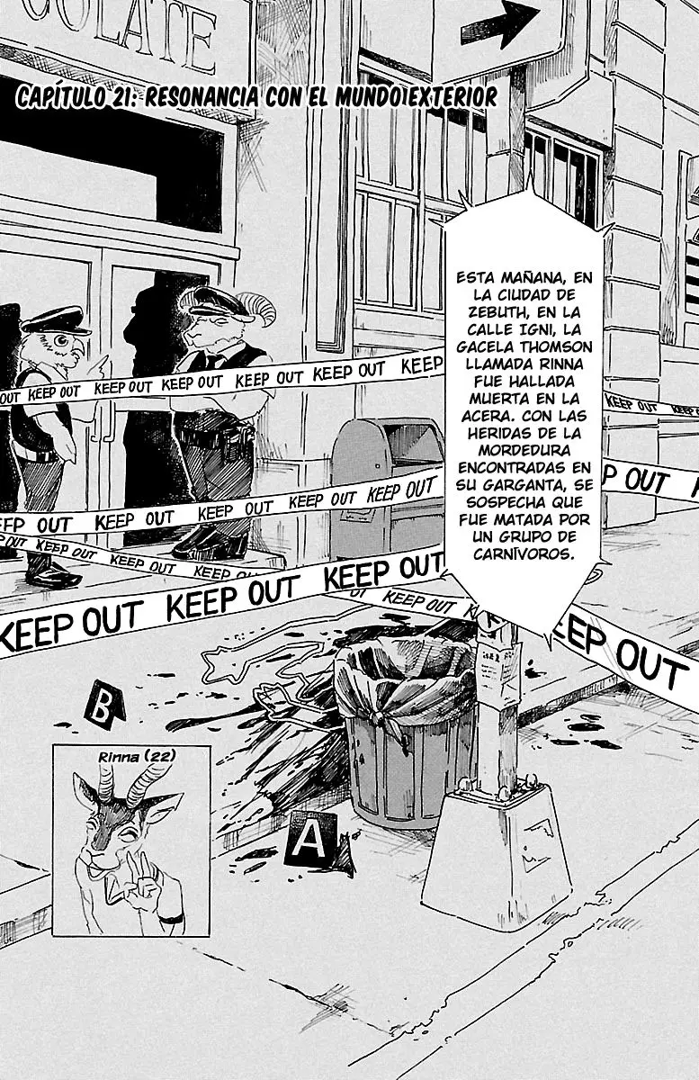 Beastars capítulo 21, página 2