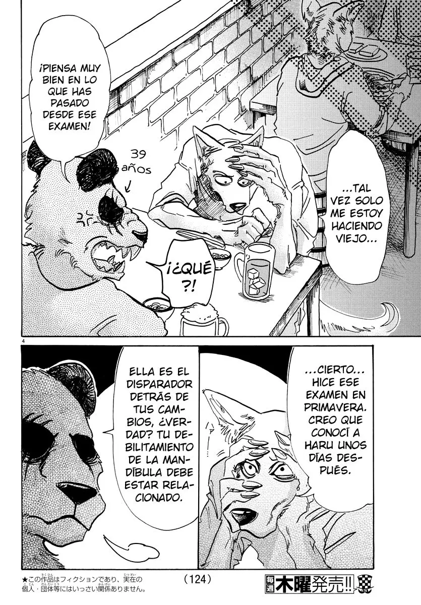 Beastars capítulo 68, página 5