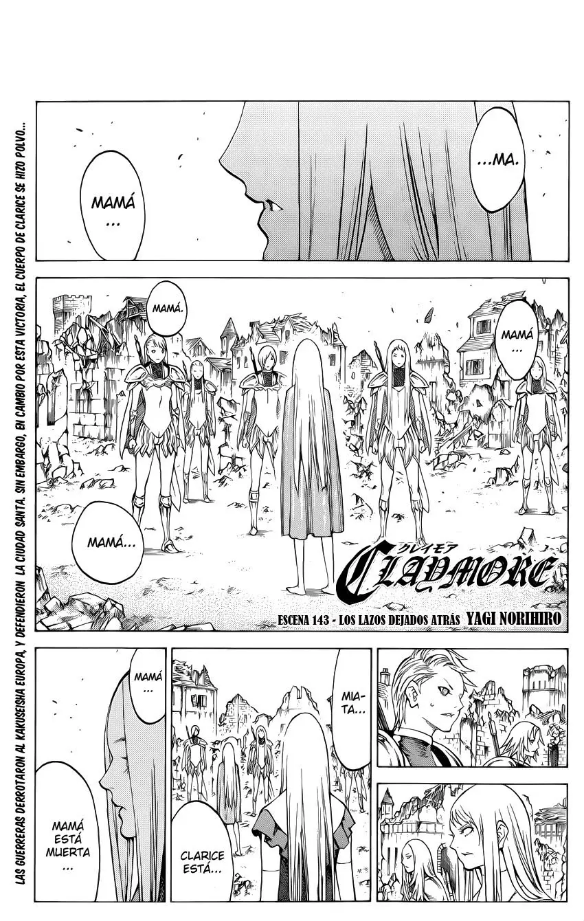 Claymore capítulo 143, página 1
