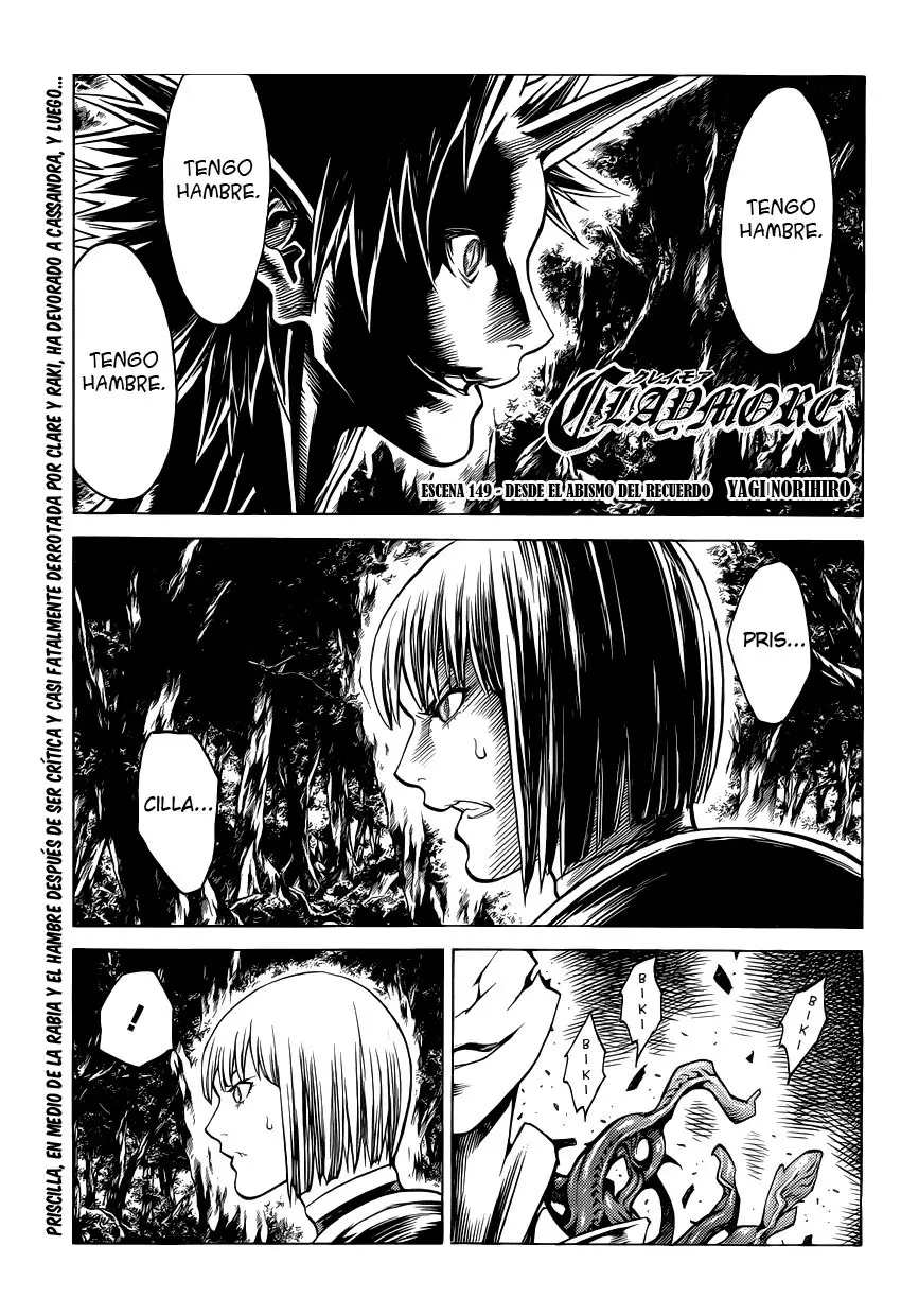 Claymore capítulo 149, página 1