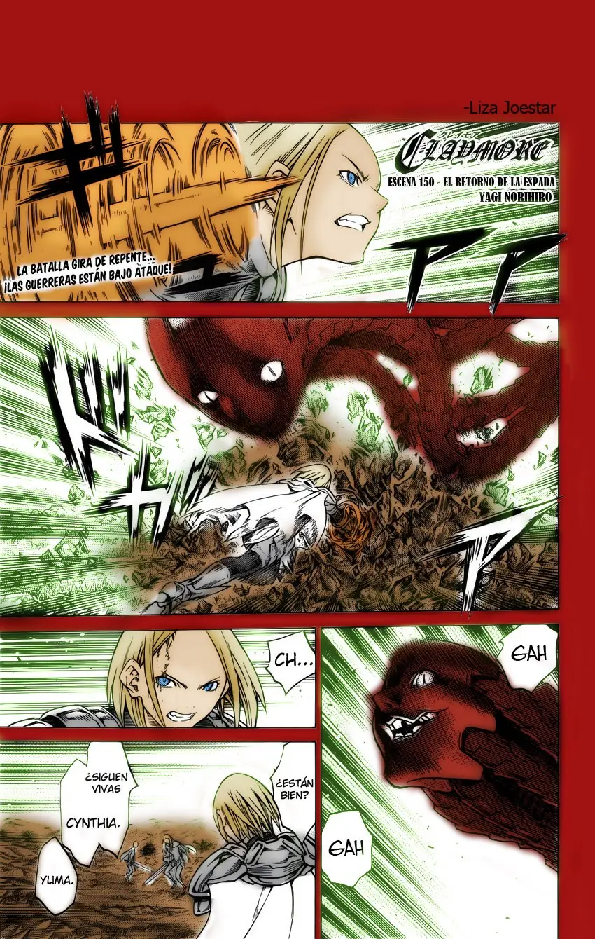 Claymore capítulo 150, página 3
