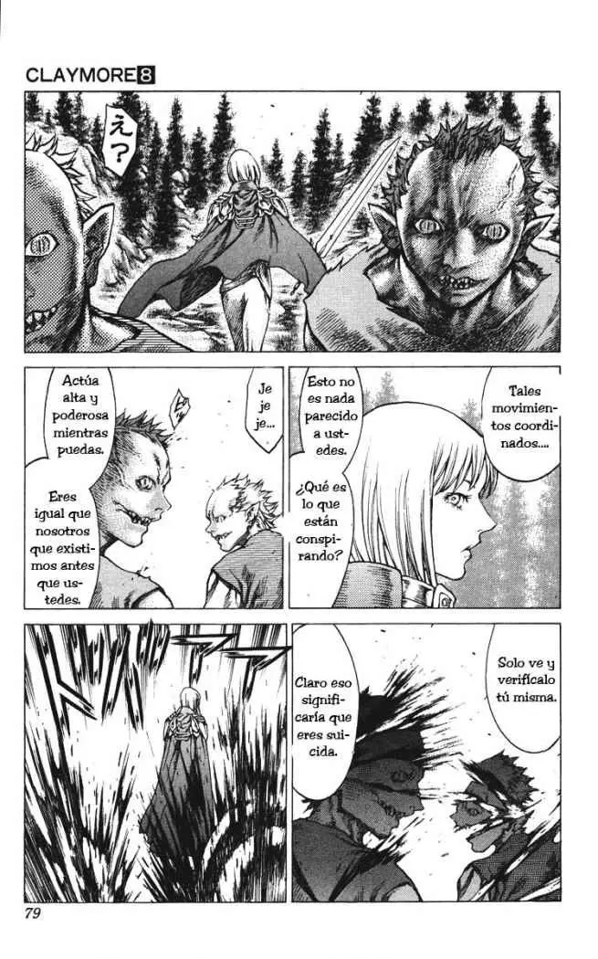 Claymore capítulo 42, página 8