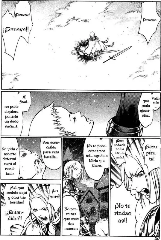 Claymore capítulo 58, página 20