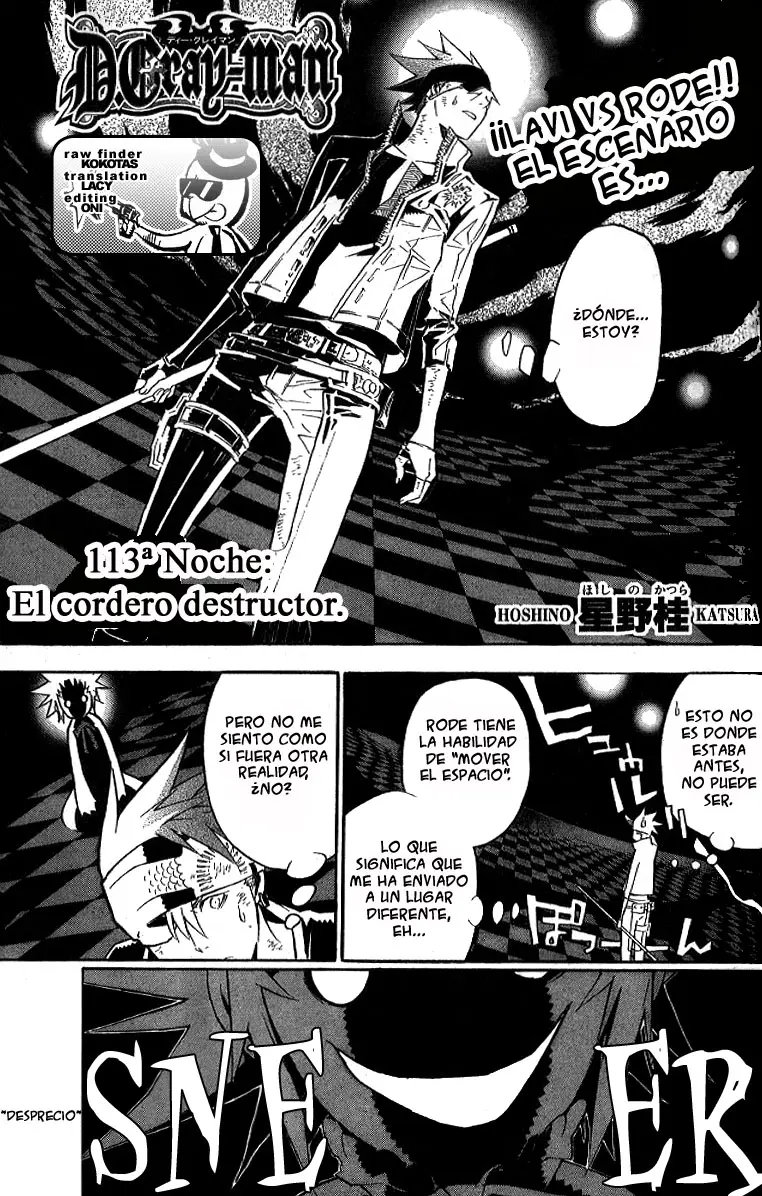 D.Gray-man capítulo 113, página 2