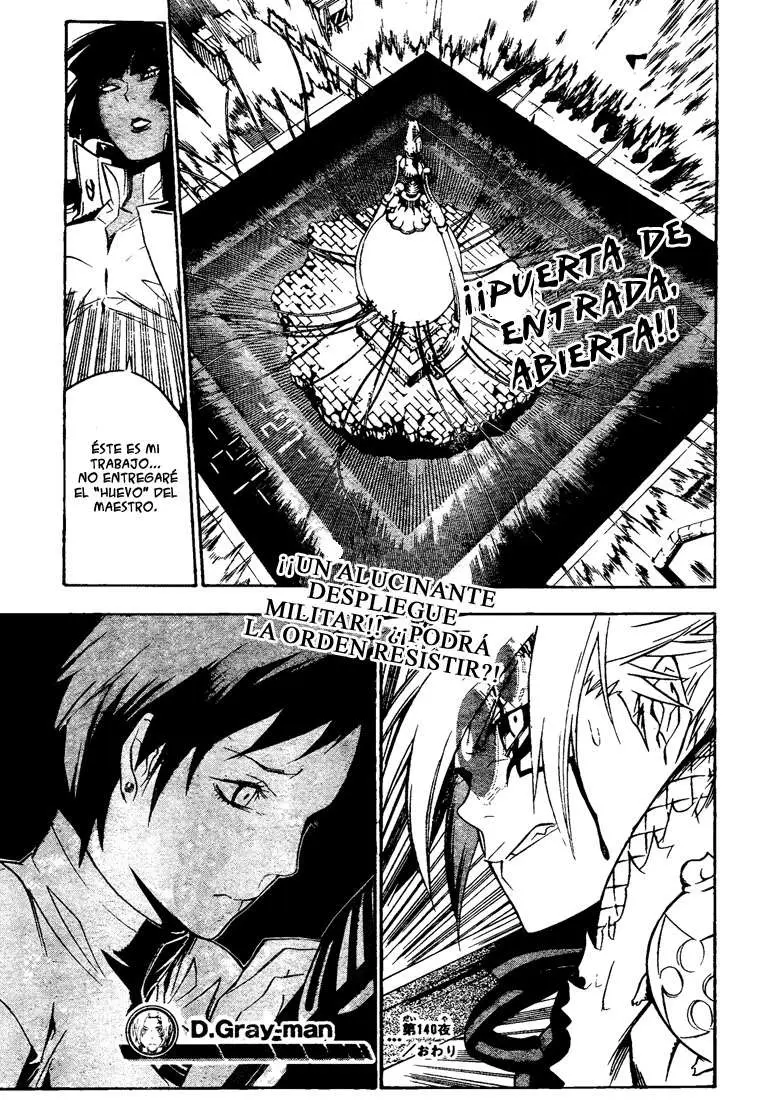 D.Gray-man capítulo 140, página 16