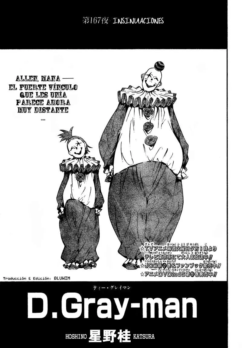 D.Gray-man capítulo 167, página 1