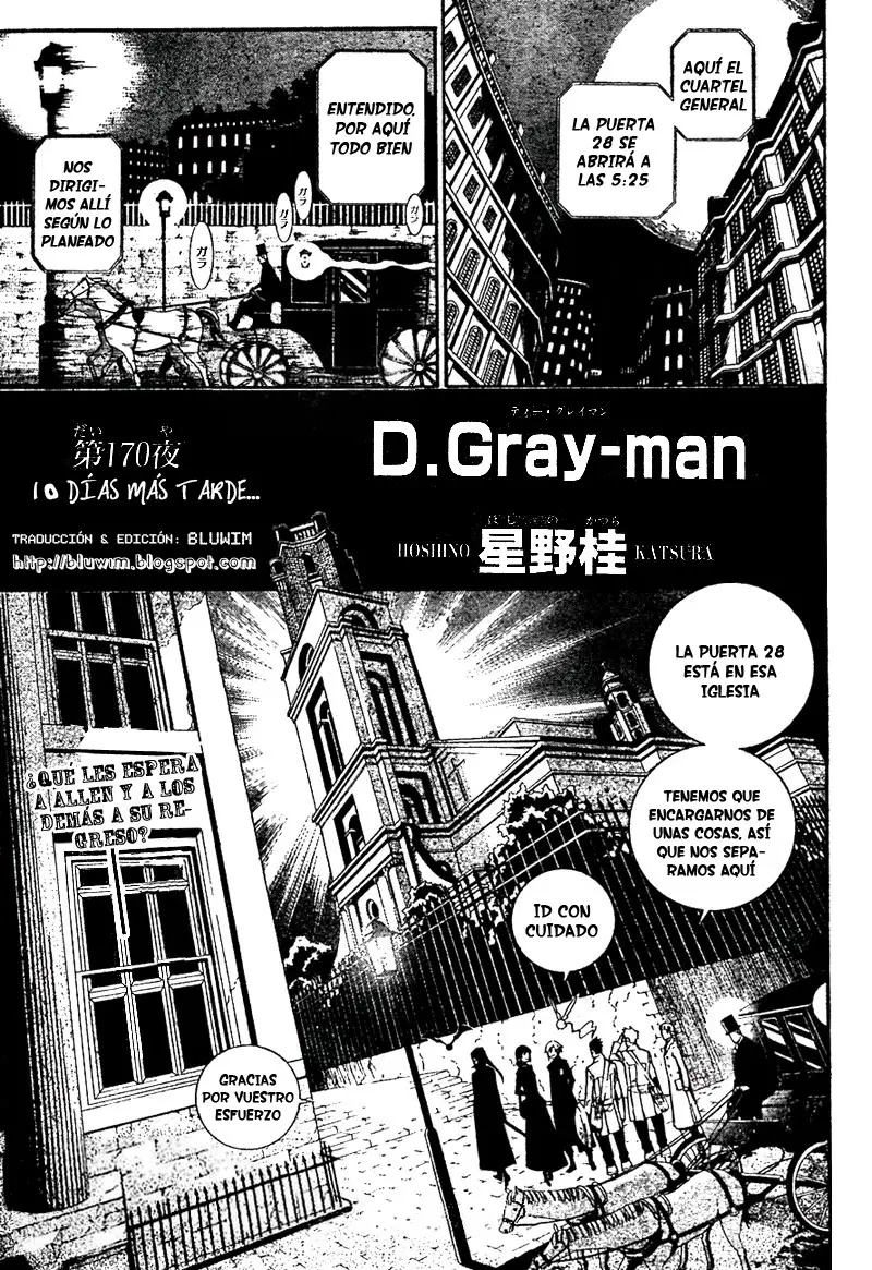 D.Gray-man capítulo 170, página 1