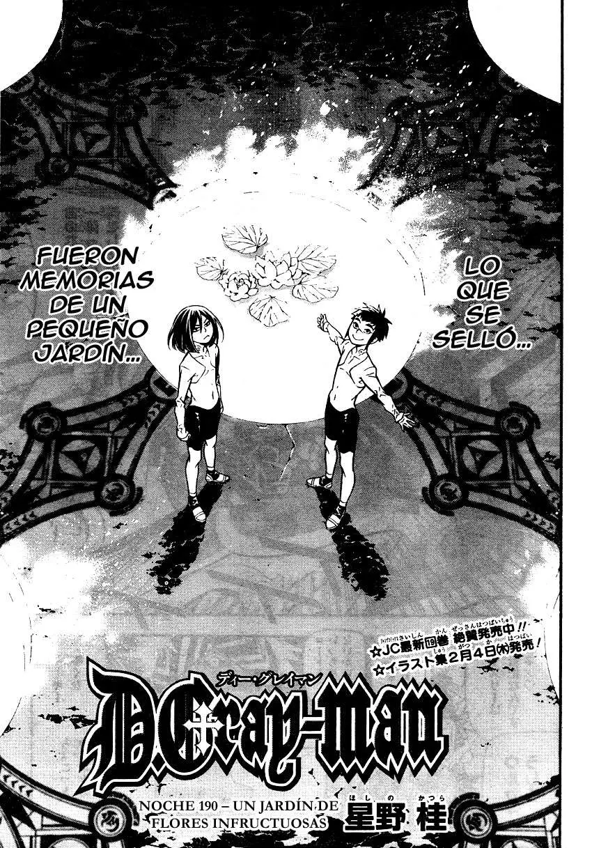 D.Gray-man capítulo 190, página 3