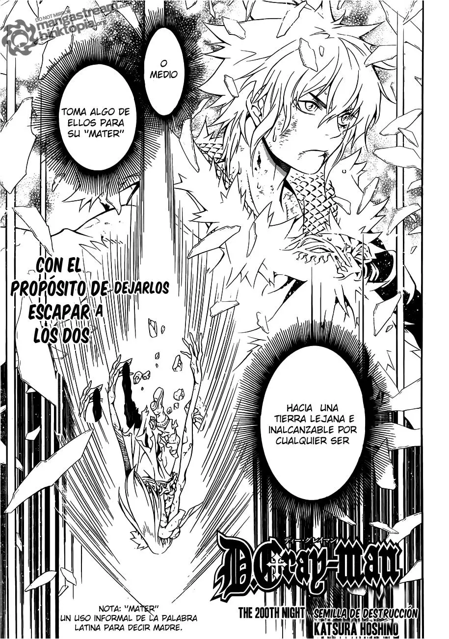 D.Gray-man capítulo 200, página 1