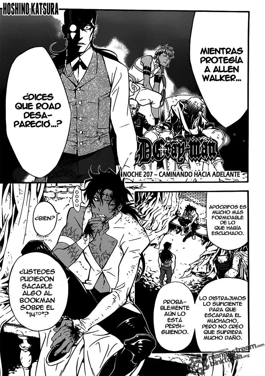 D.Gray-man capítulo 207, página 1