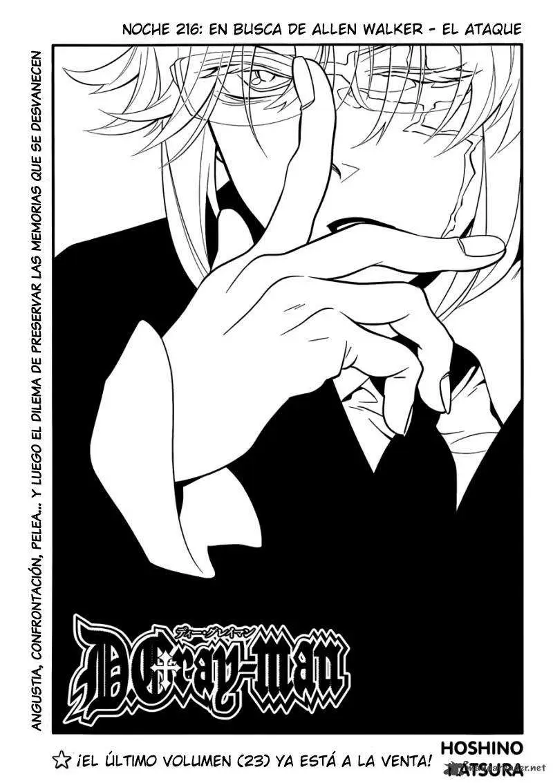D.Gray-man capítulo 216, página 3
