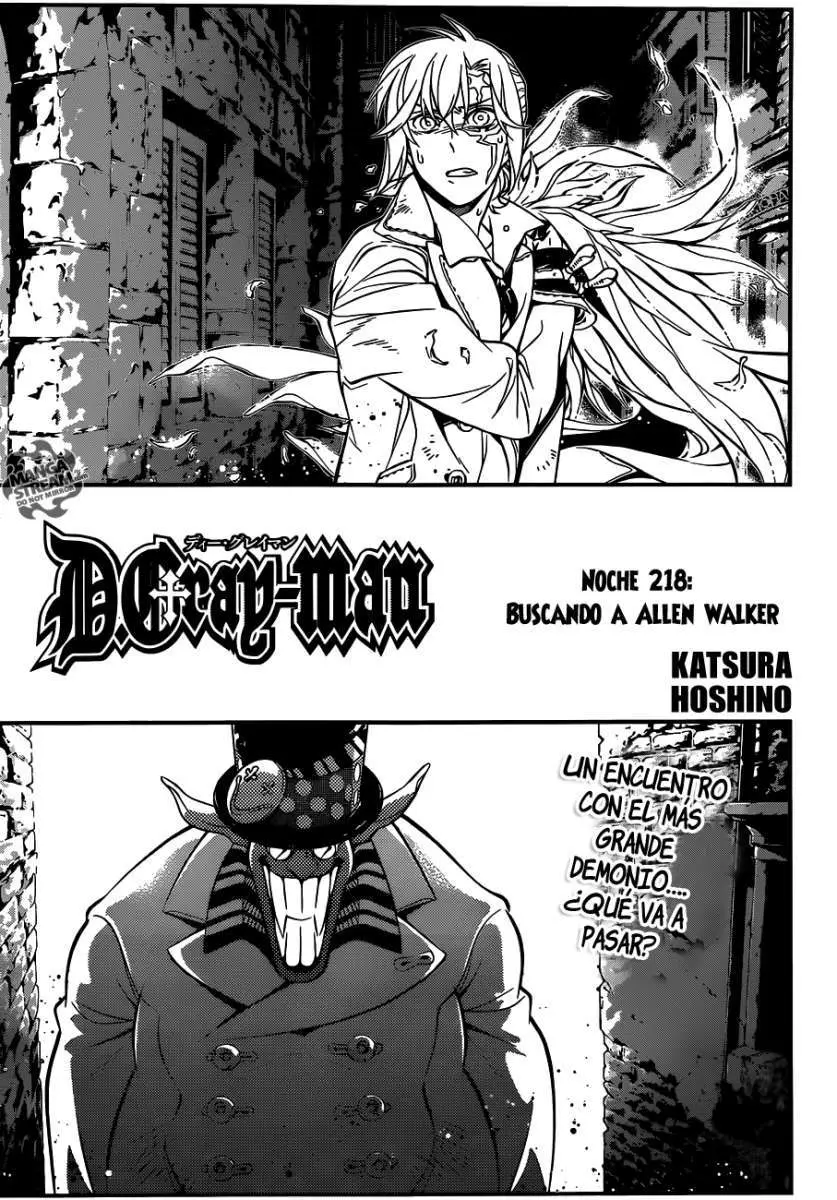 D.Gray-man capítulo 218, página 1