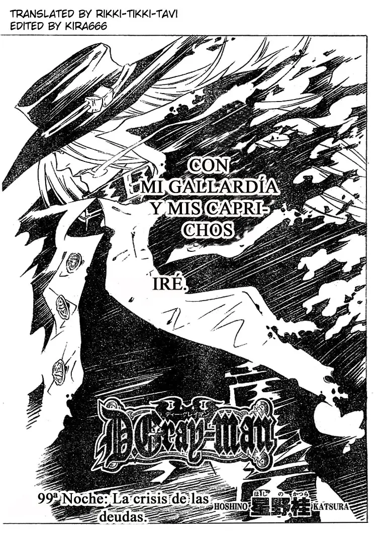 D.Gray-man capítulo 99, página 1