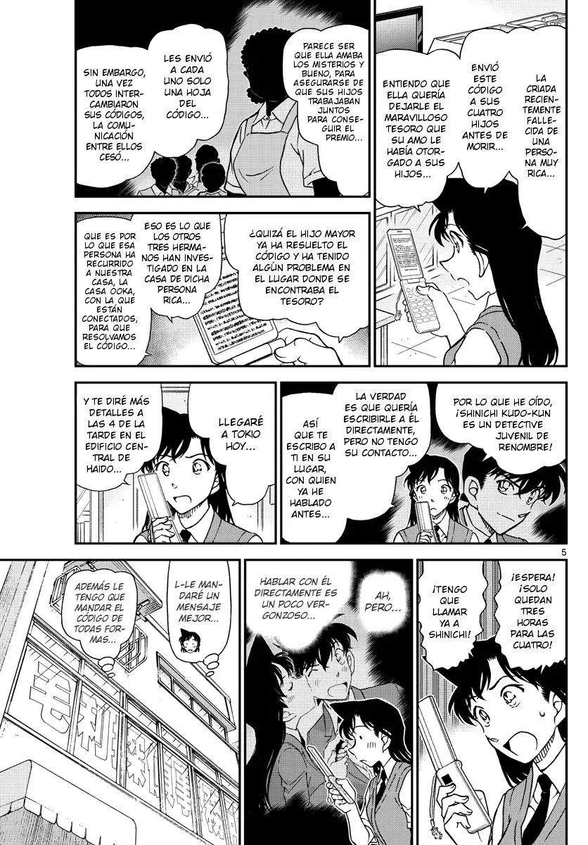 Detective Conan capítulo 1039, página 5