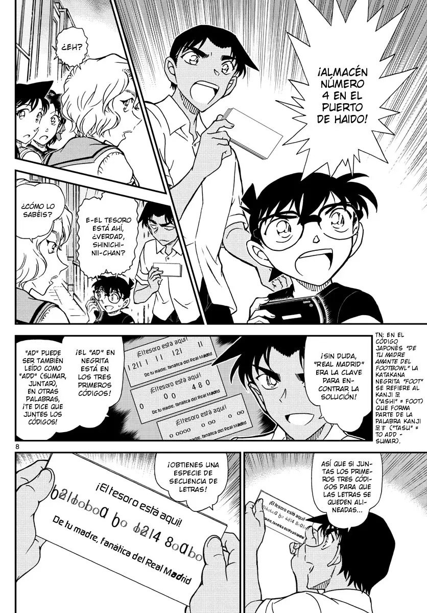 Detective Conan capítulo 1040, página 8
