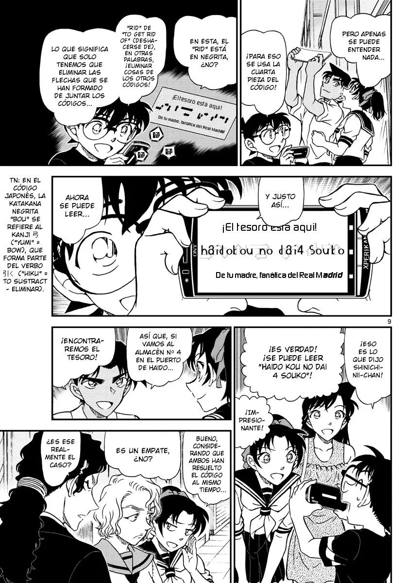 Detective Conan capítulo 1040, página 9