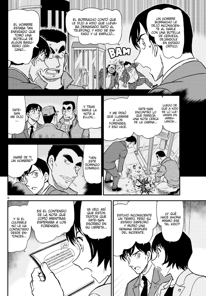Detective Conan capítulo 1080, página 6