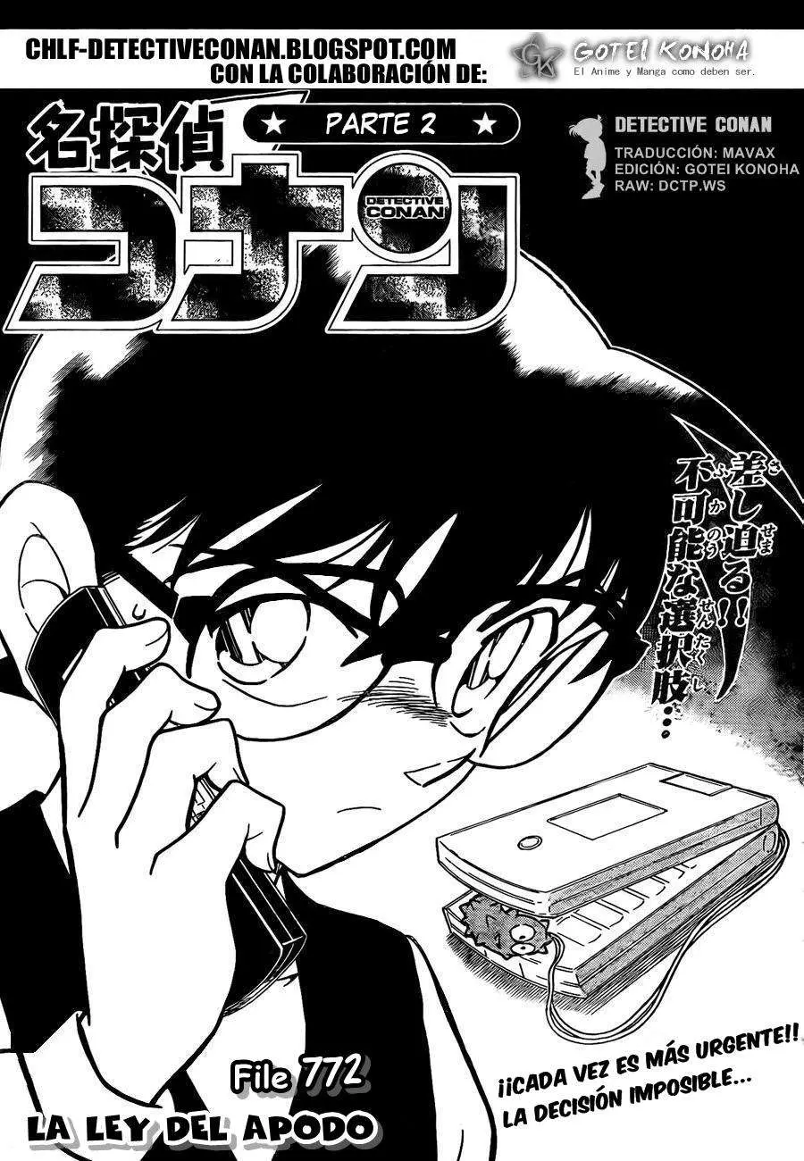 Detective Conan capítulo 772, página 1