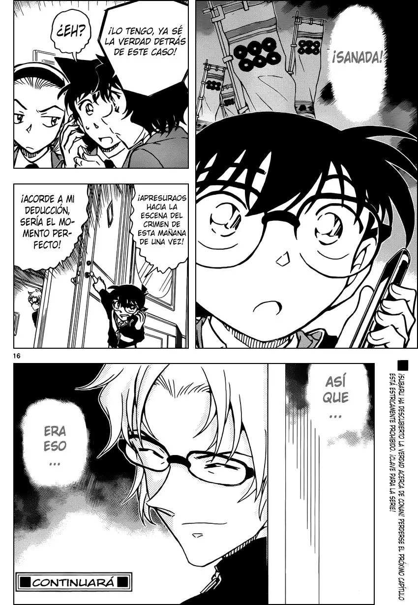Detective Conan capítulo 813, página 16