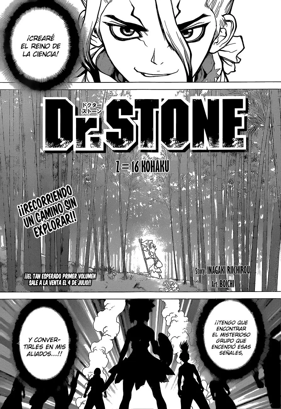 Dr. Stone capítulo 16, página 1