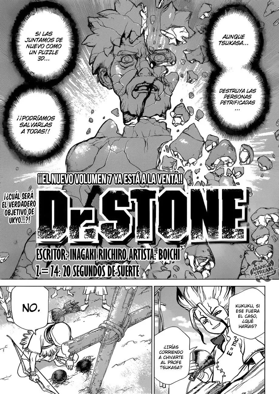Dr. Stone capítulo 74, página 1
