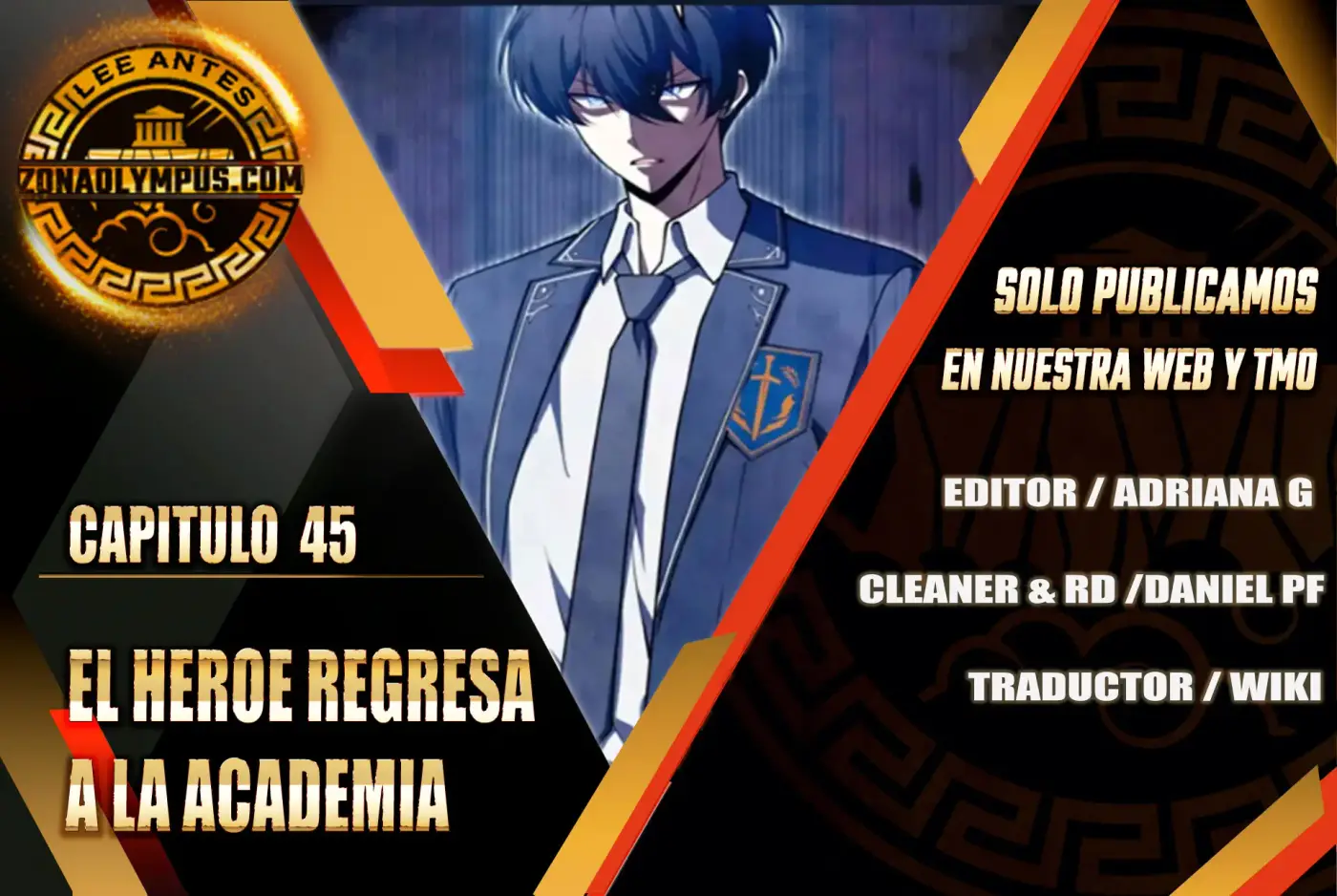 El Héroe Regresa a la Academia capítulo 45, página 1