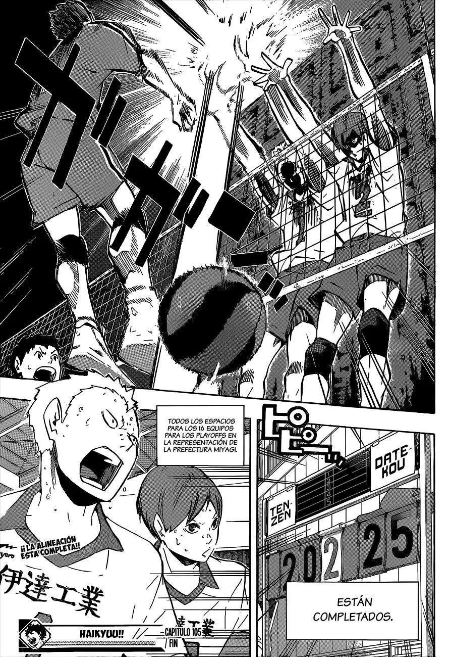 Haikyu!! capítulo 105, página 18