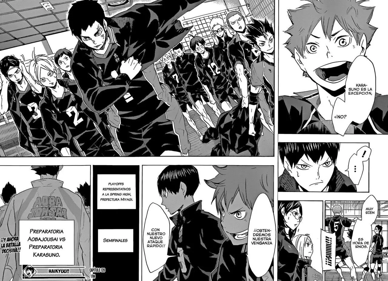 Haikyu!! capítulo 128, página 18
