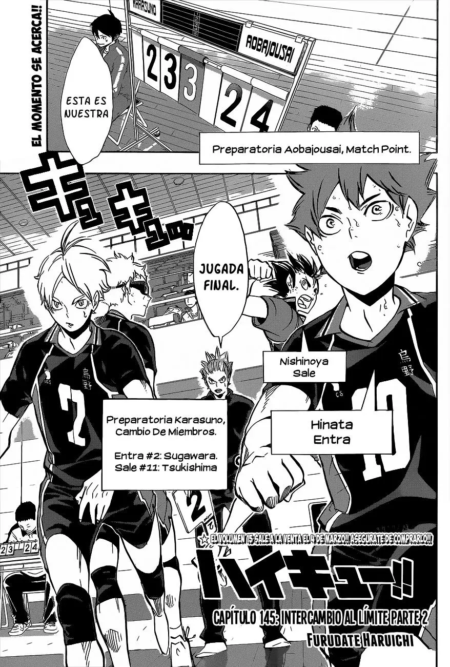 Haikyu!! capítulo 145, página 2